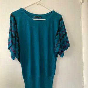 Maurice’s Short sleeve Turquoise sweater Small